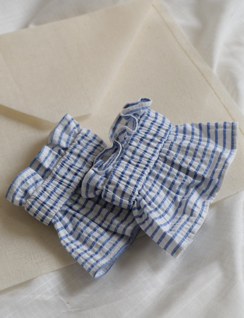 Cuff stripes seersucker