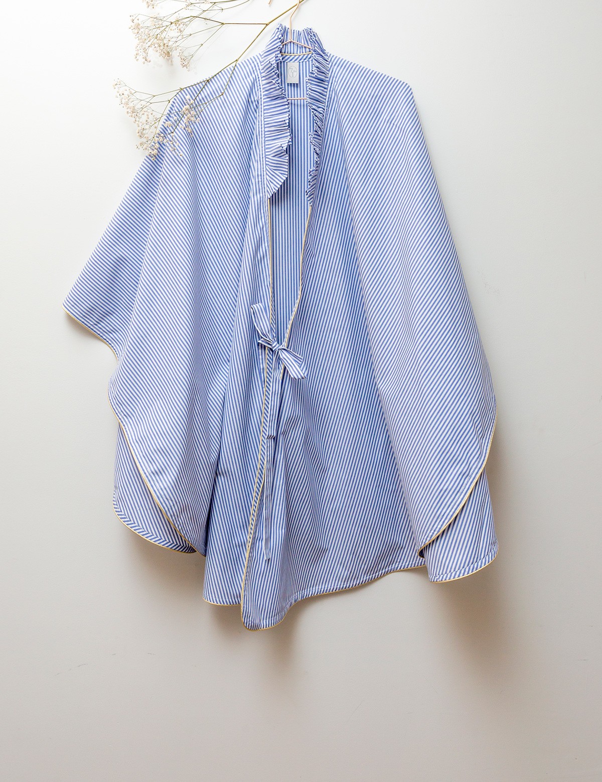 Kimono Le Saut du Lit - rayures bleu