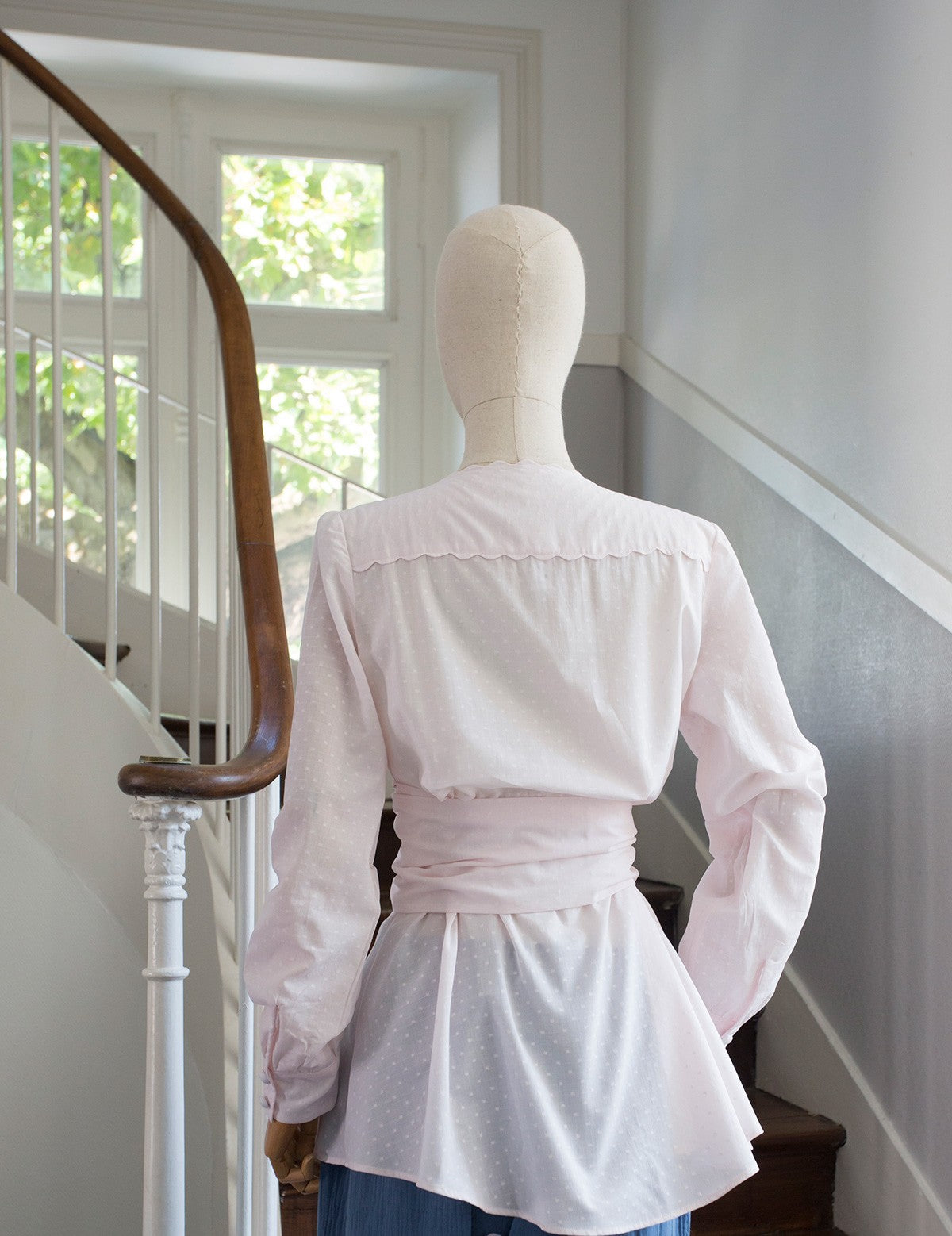 Chemise Paco plumetis rose