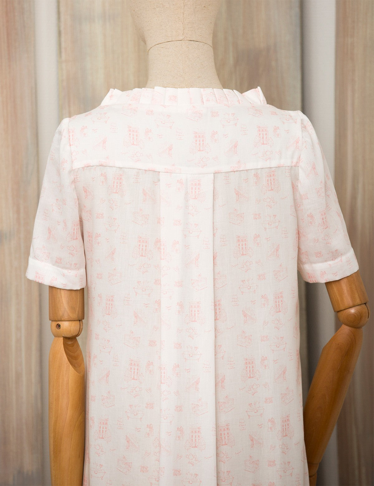 Robe longue André Toile de Jouy | 71 bis - Prêt à porter, Prêt à dormir
