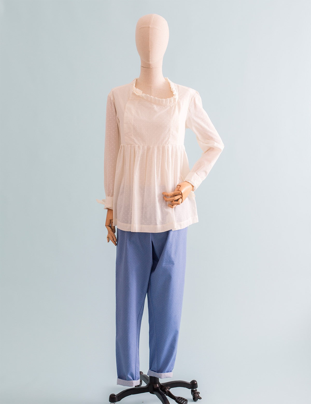 Blouse Pierre plumetis crème