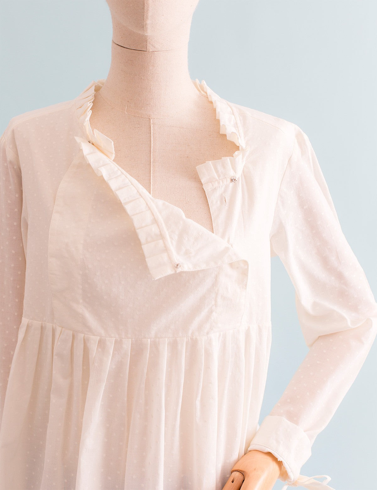 Blouse Pierre plumetis crème