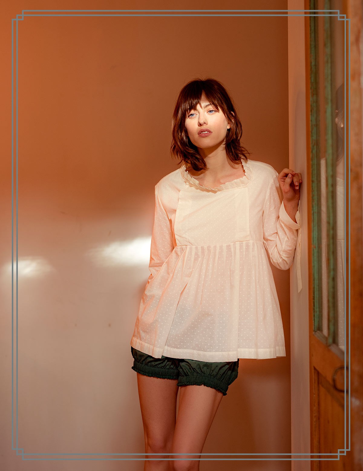 Blouse Pierre plumetis crème