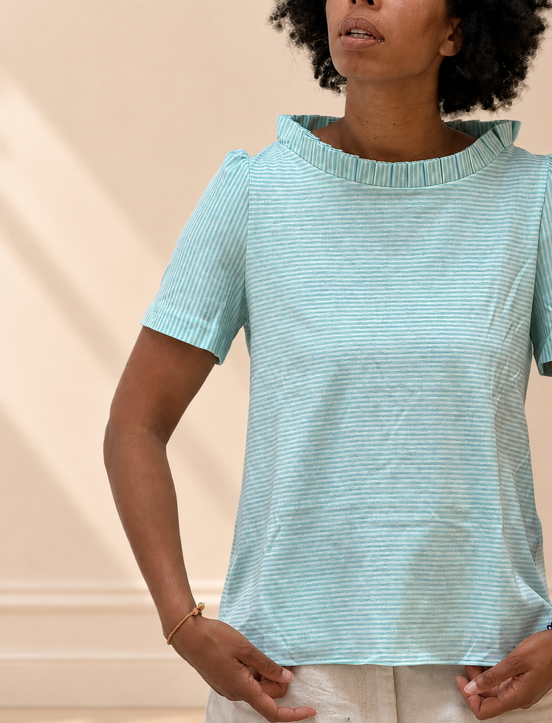 Blouse Jean-Paul jersey ultra-marin