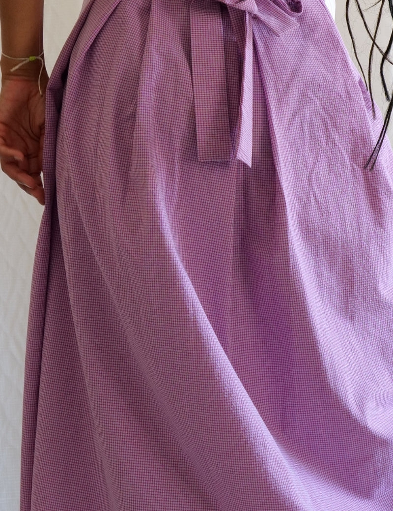 Jupe incroyable - Le petit Vichy presque Violet