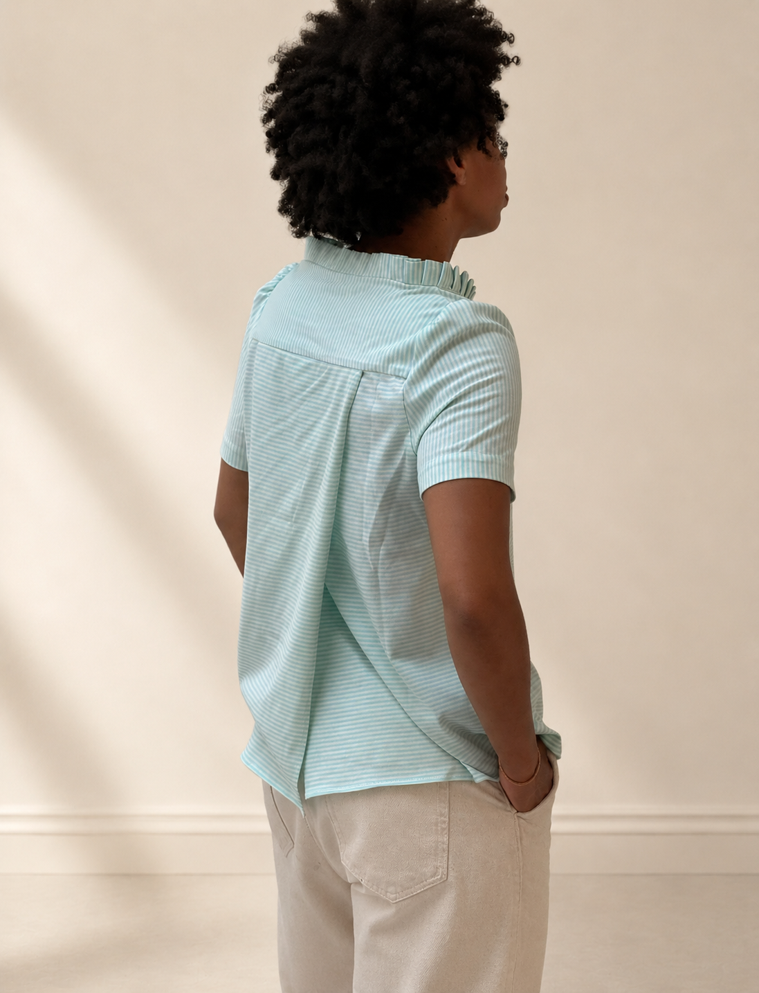 Blouse Jean-Paul jersey ultra-marin
