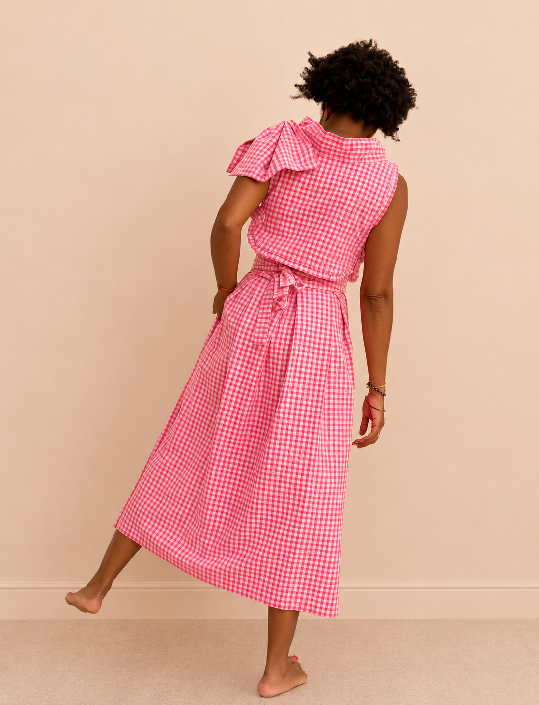 Jupe incroyable - Le Vichy Rose Flash