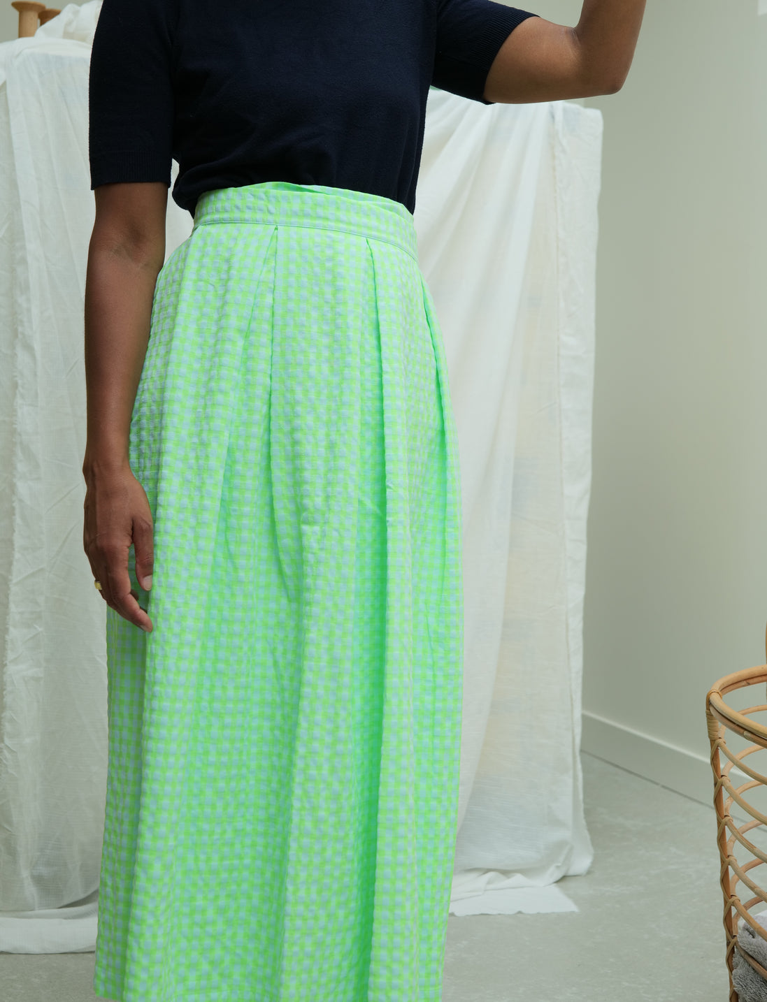 Jupe incroyable Le Vichy Green Flash - 71bis
