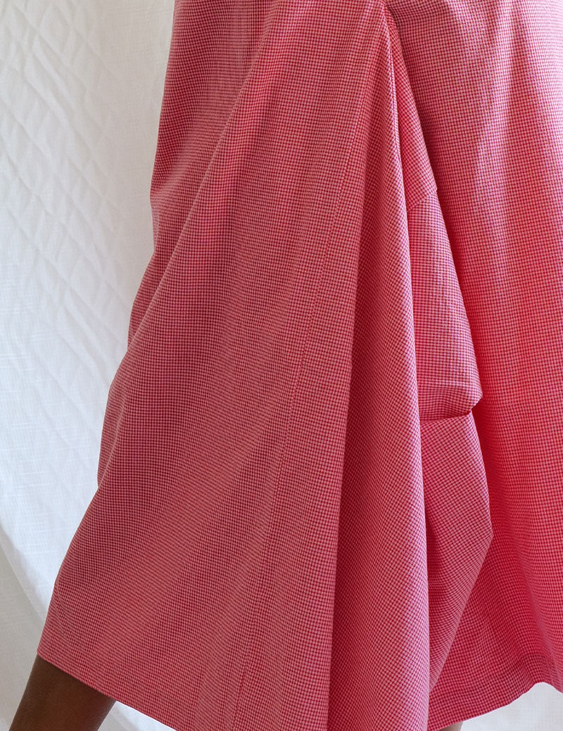 Jupe incroyable - Le petit Vichy glace Framboise