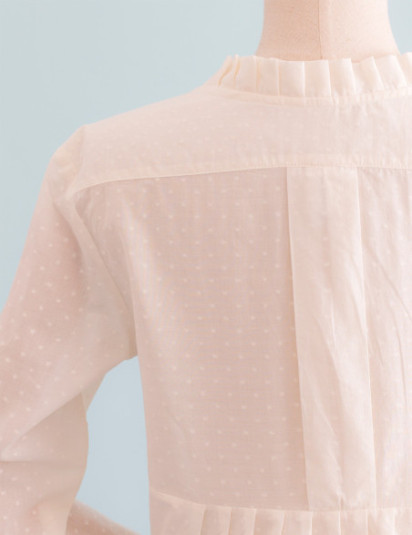 Blouse Pierre plumetis crème