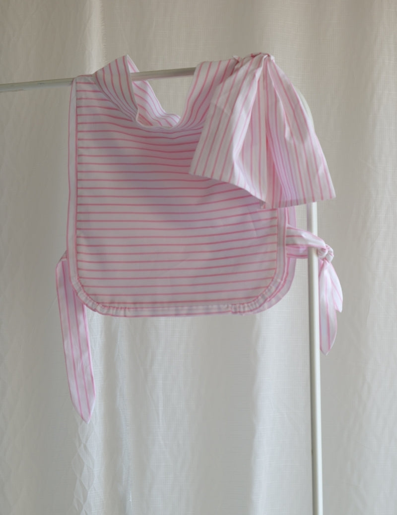 Le Plastron - Les Rayures Roses satin