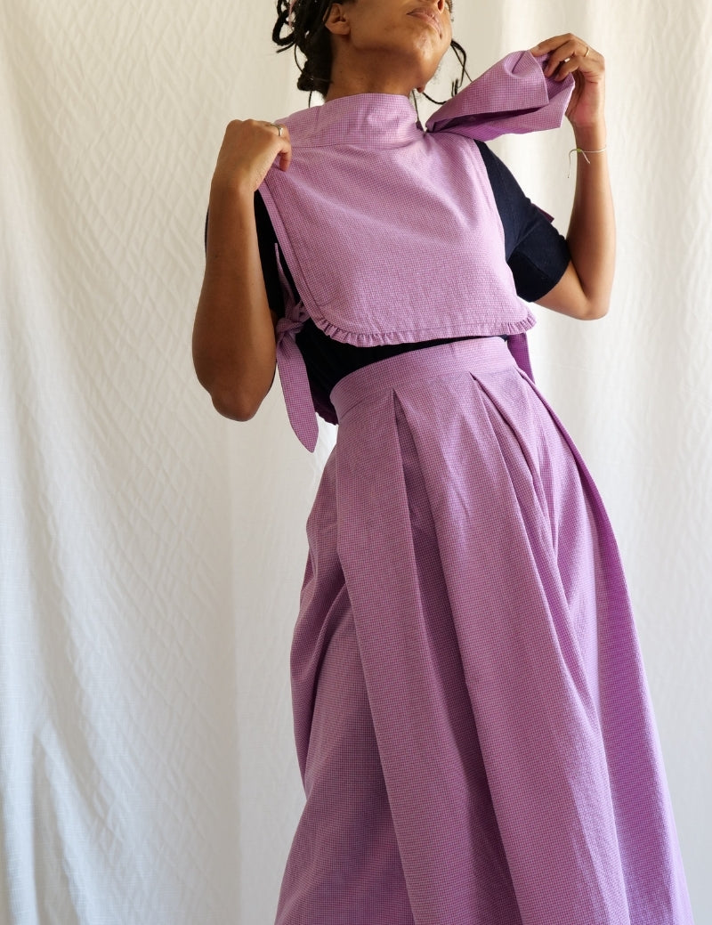 Le Plastron - Le petit Vichy presque Violet
