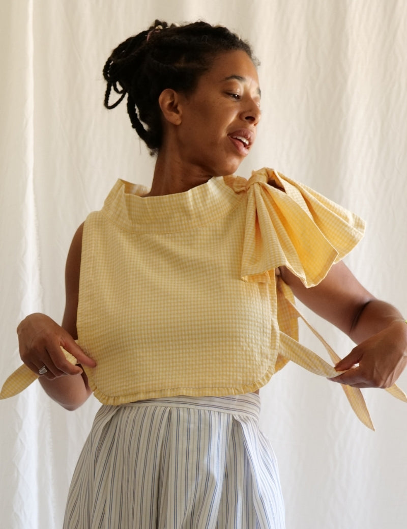 Le Plastron - Le petit Vichy Jaune beurre