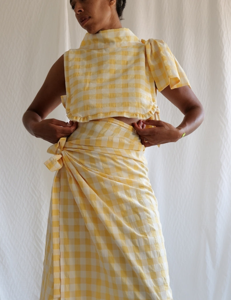 Le Plastron  - Le grand Vichy Jaune beurre