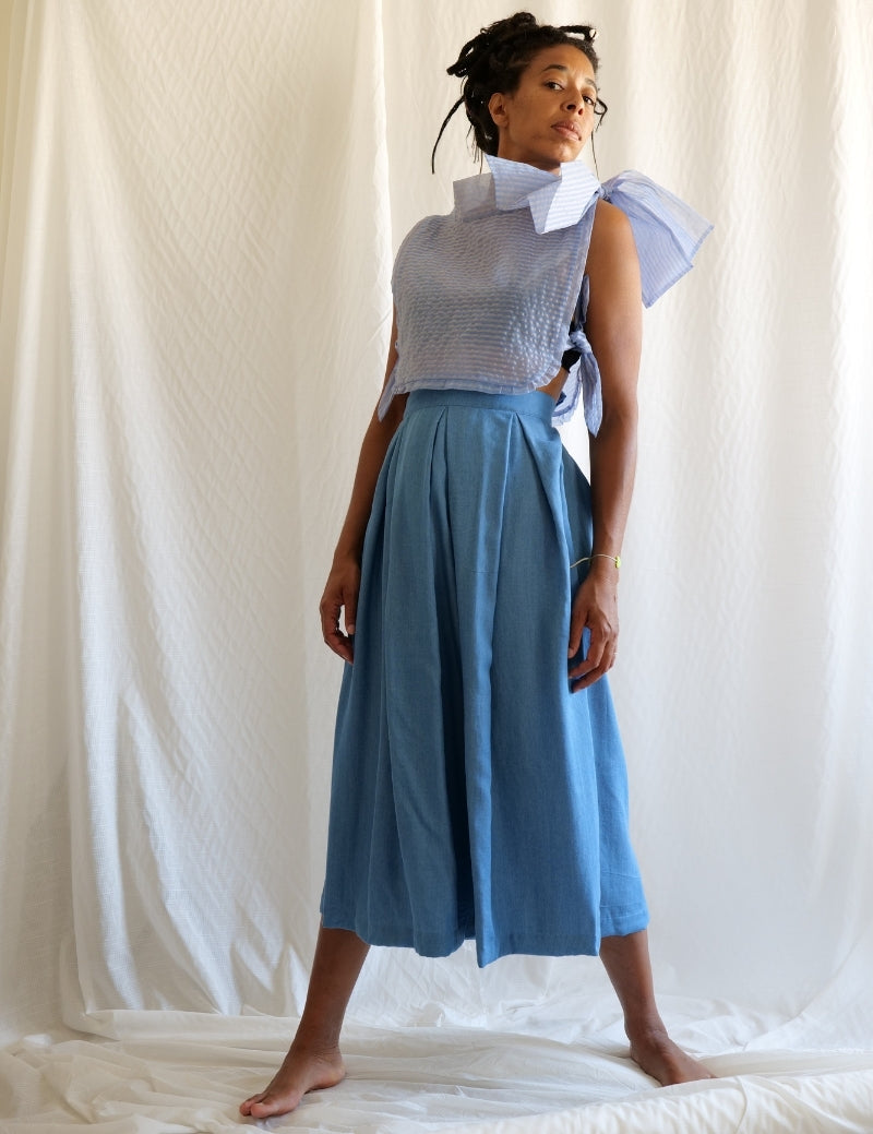 Jupe incroyable - Le Chambray léger Bleu