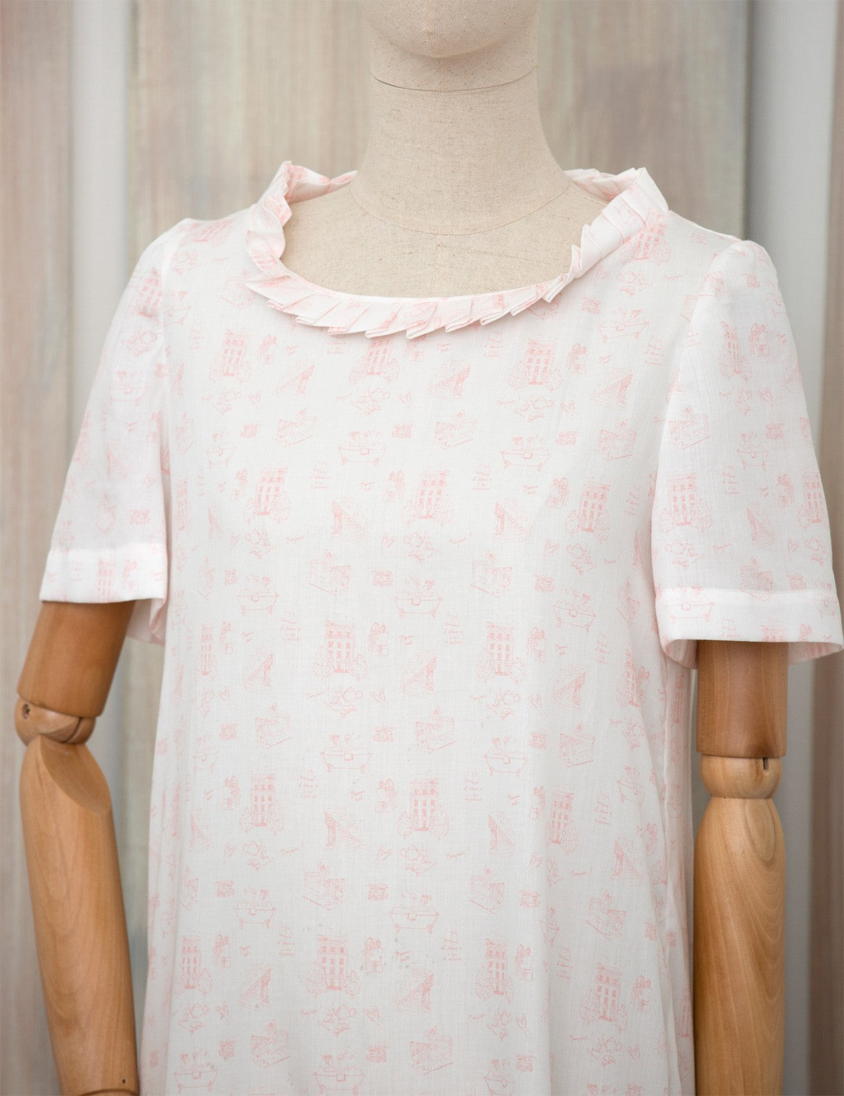 Robe longue André Toile de Jouy | 71 bis - Prêt à porter, Prêt à dormir