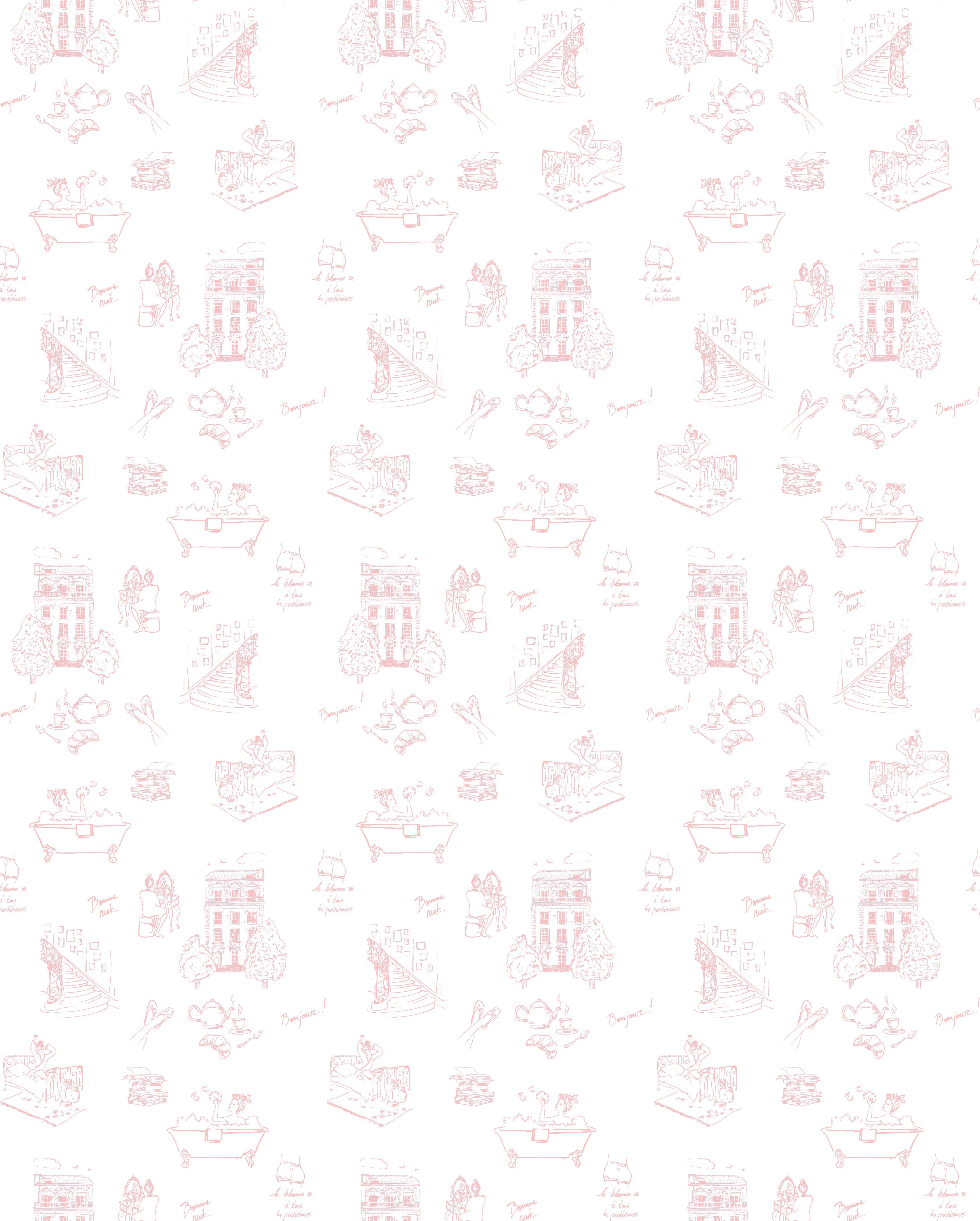 Bloomer toile de Jouy rose