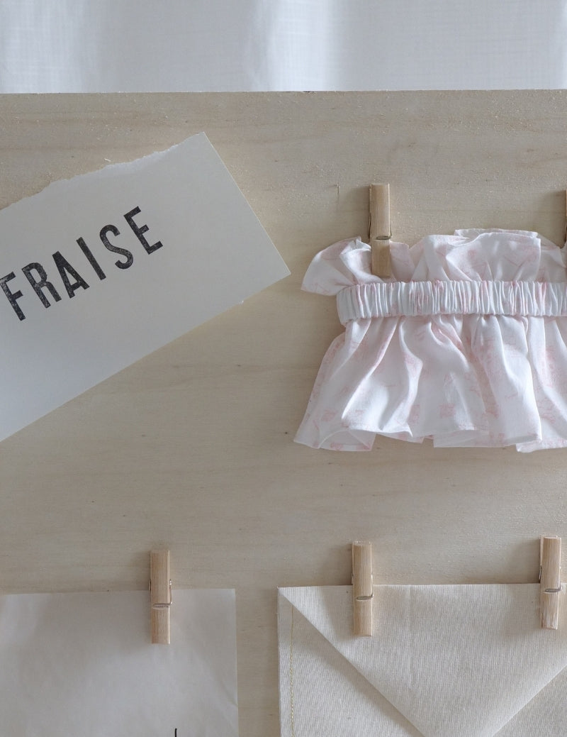 La Fraise - Notre Toile de Jouy Pink
