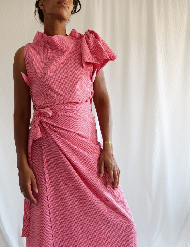 Le Plastron - Le petit Vichy glace Framboise