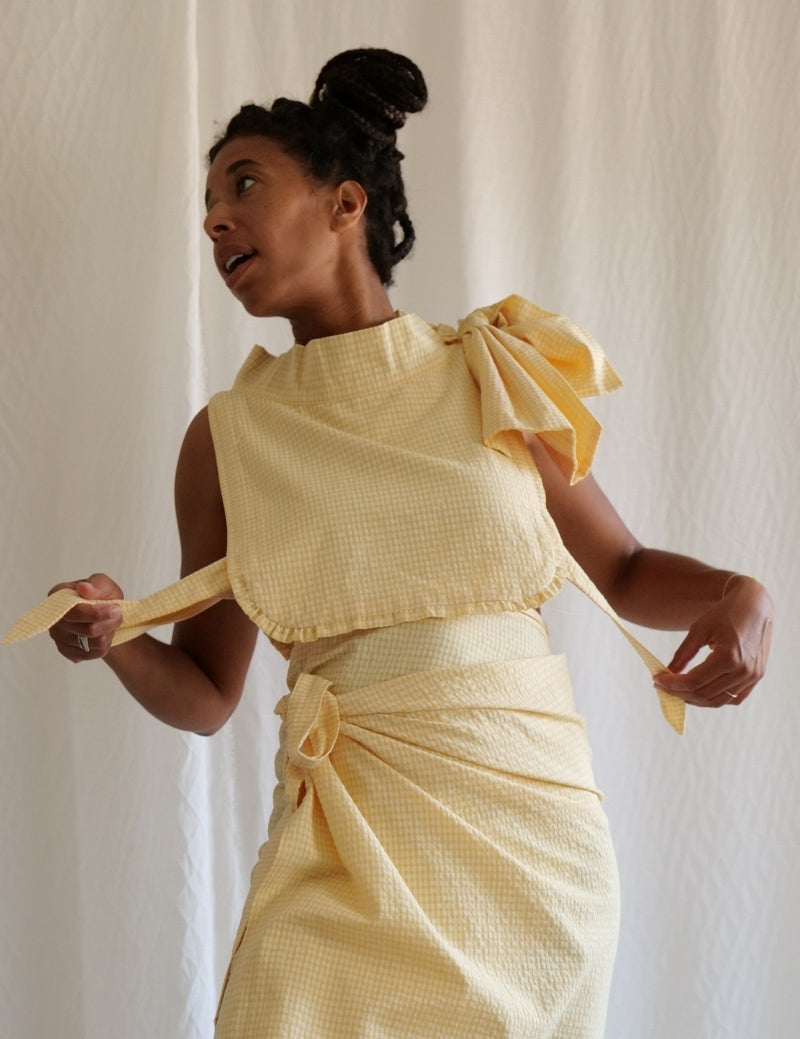 Le Plastron - Le petit Vichy Jaune beurre