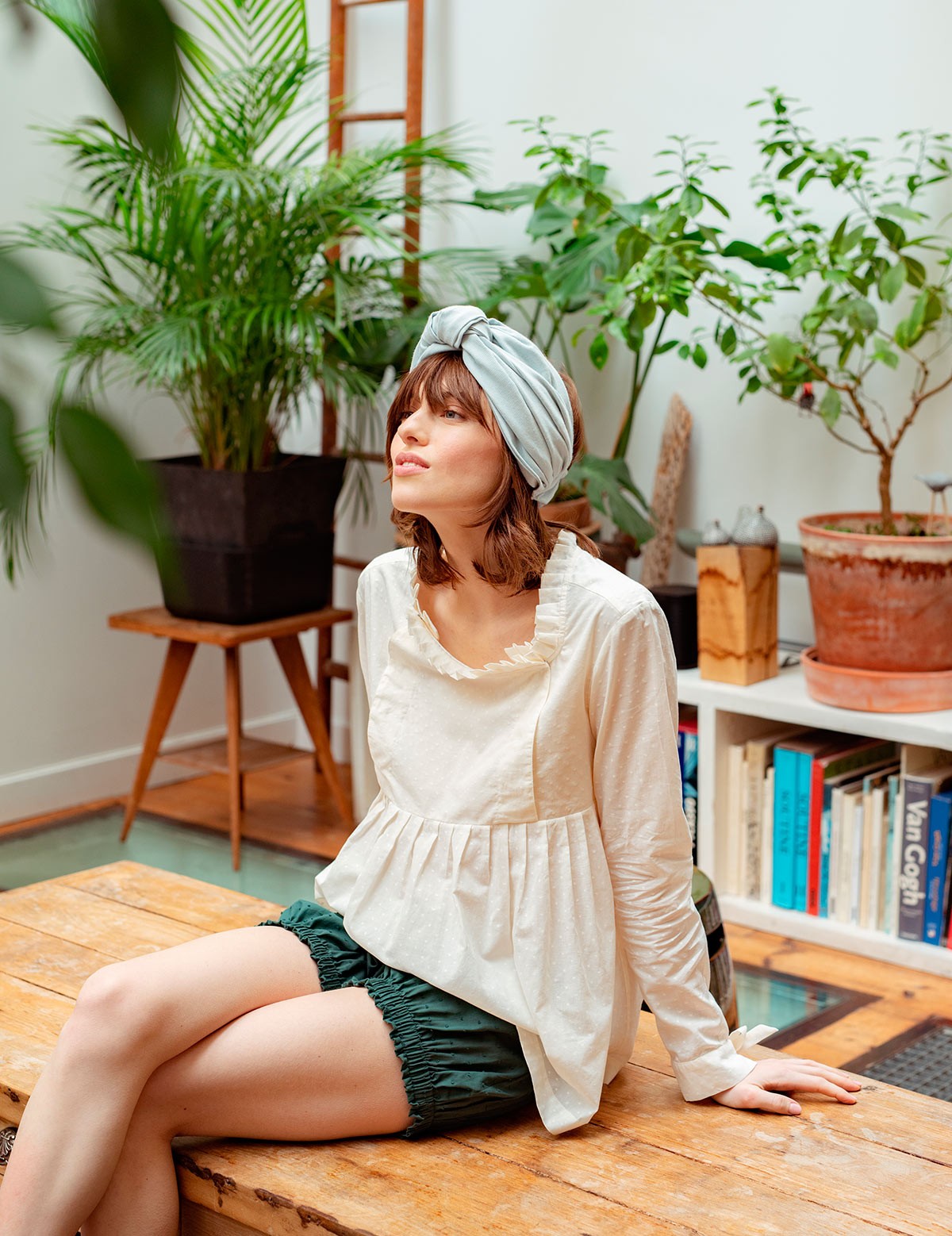 Blouse Pierre plumetis crème