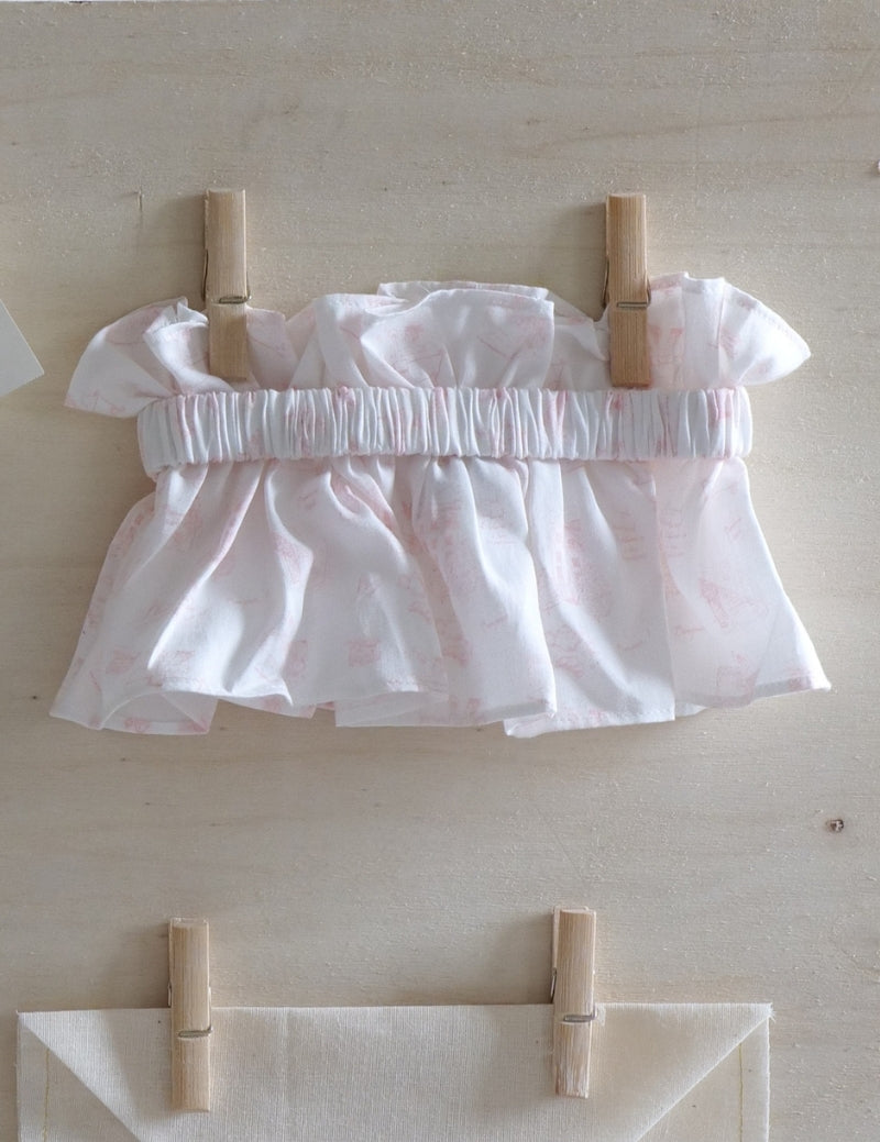 La Fraise - Notre Toile de Jouy Pink