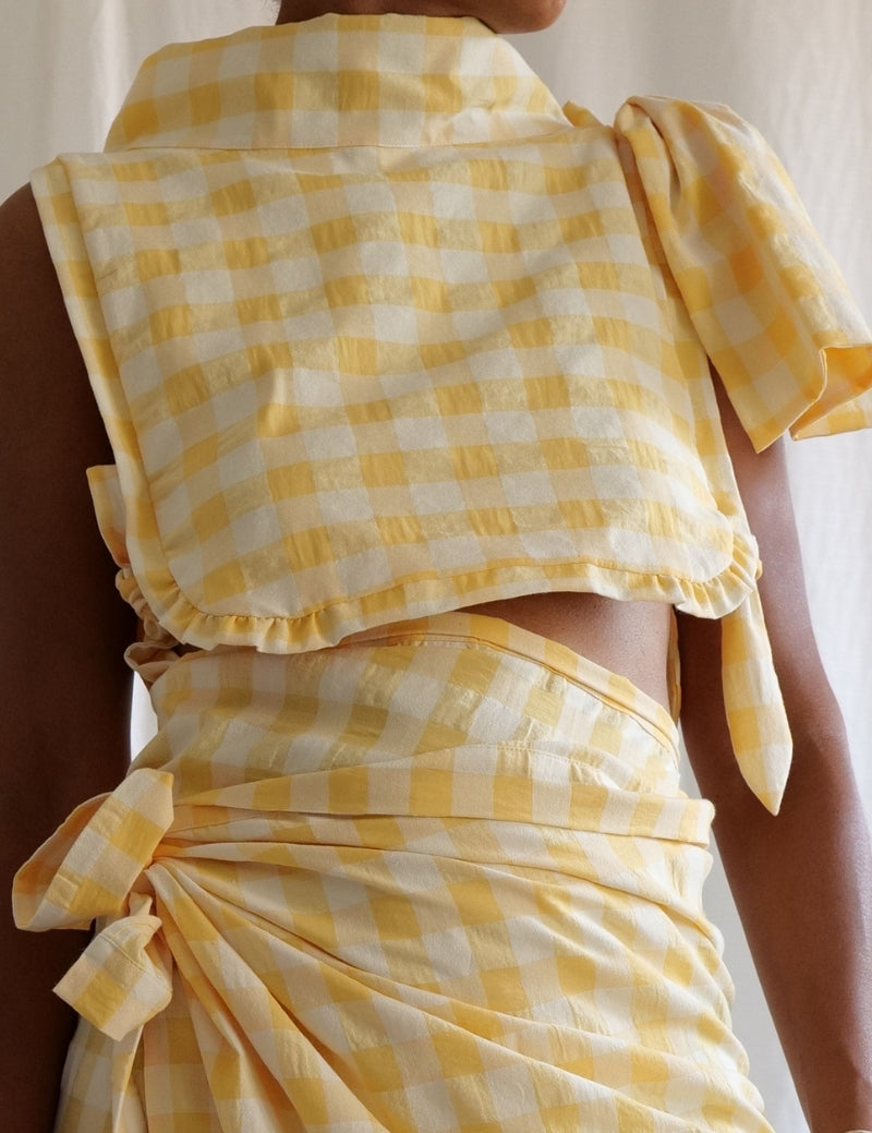 Le Plastron  - Le grand Vichy Jaune beurre