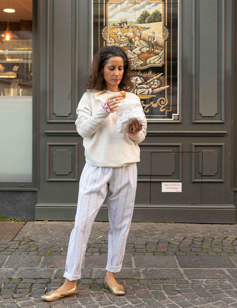 Pantalon Hervé stripes
