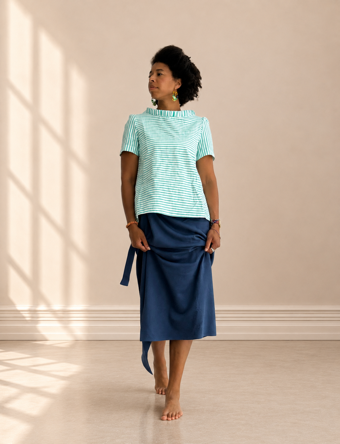 Blouse Jean-Paul -  Les rayures vertes