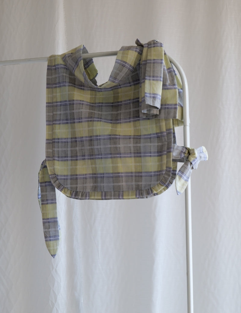 Le Plastron - Les Carreaux Ecossais Bleus et Verts