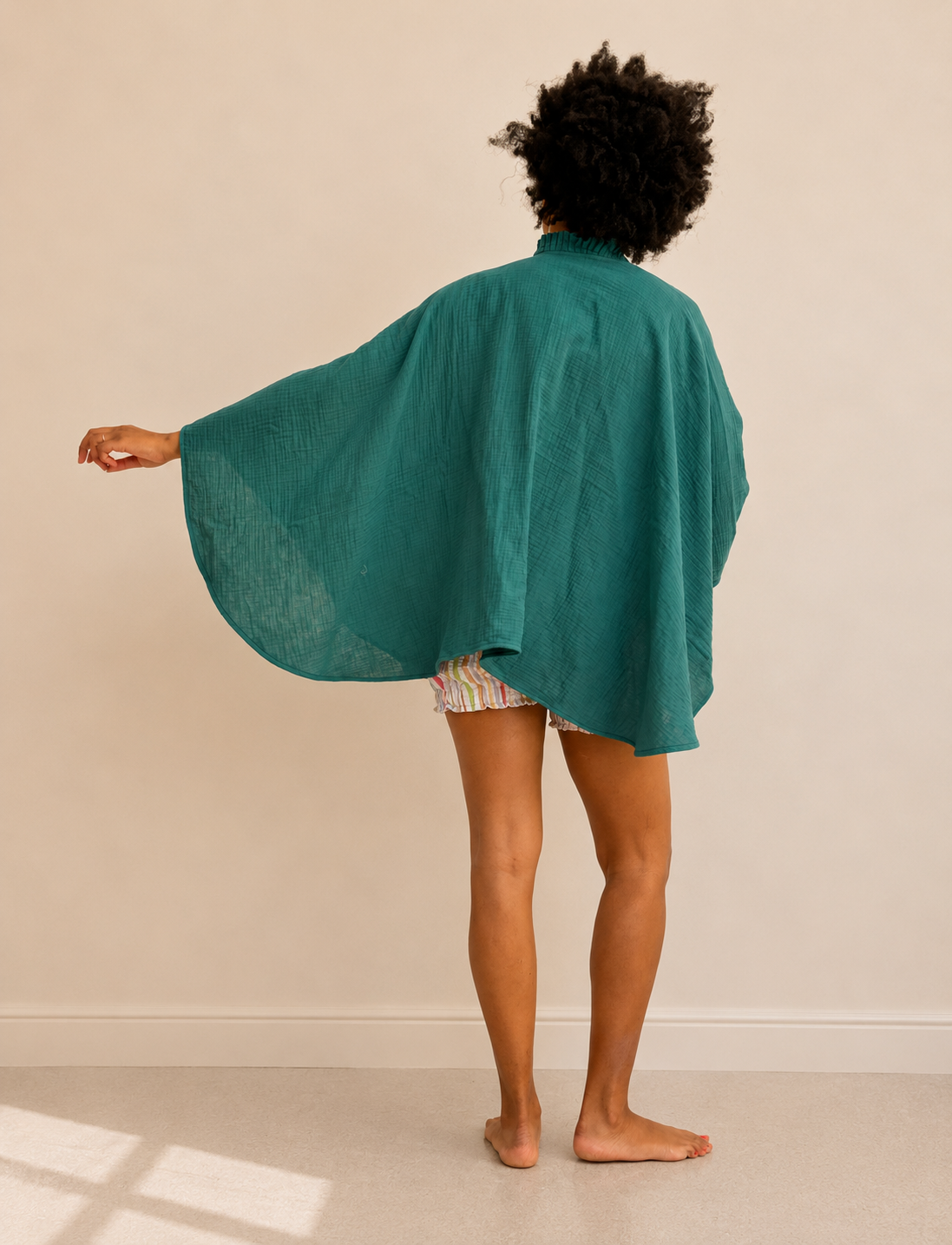 Kimono court - Le Double Gaz Vert
