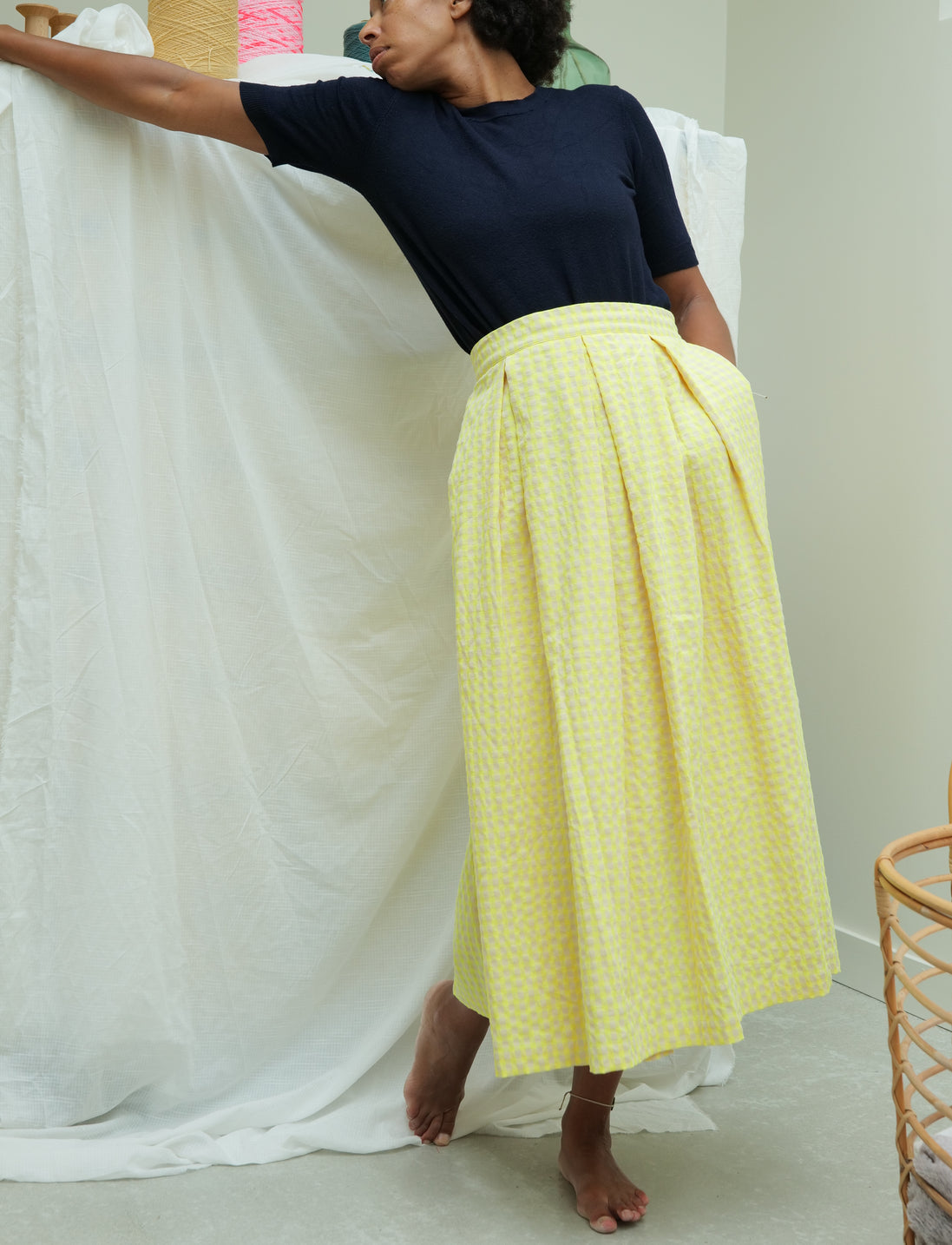 Jupe incroyable - Le Vichy Hello Yellow - 71bis