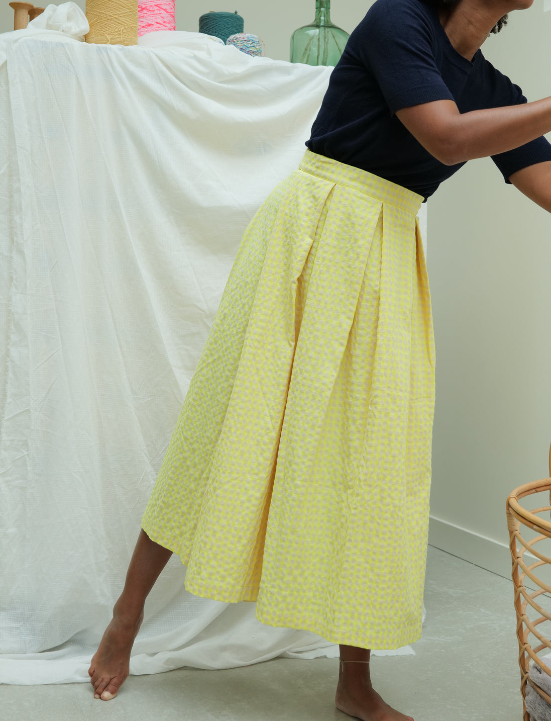Jupe incroyable - Le Vichy Hello Yellow - 71bis