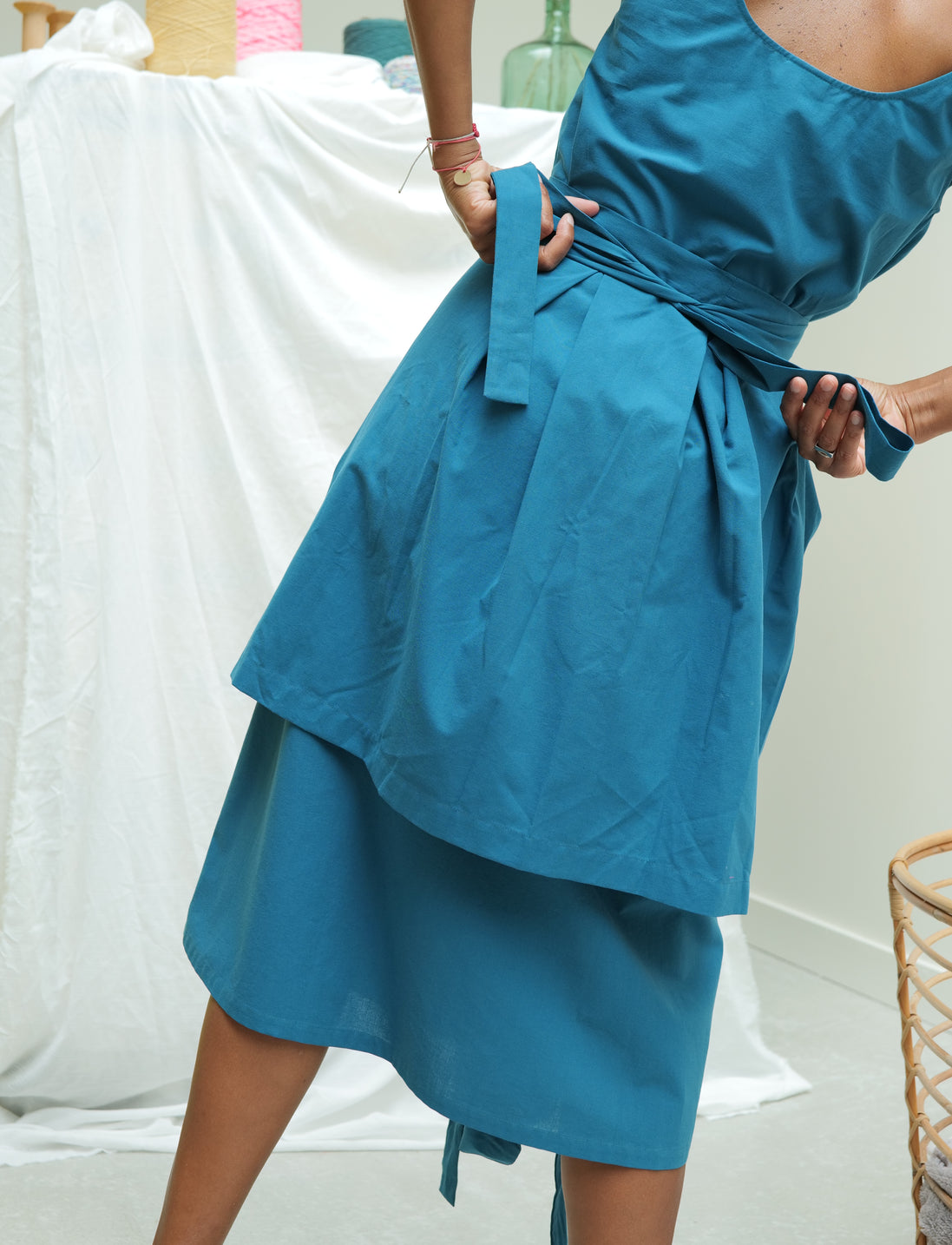 Jupe incroyable Courte - Le Bleu Paon - 71bis