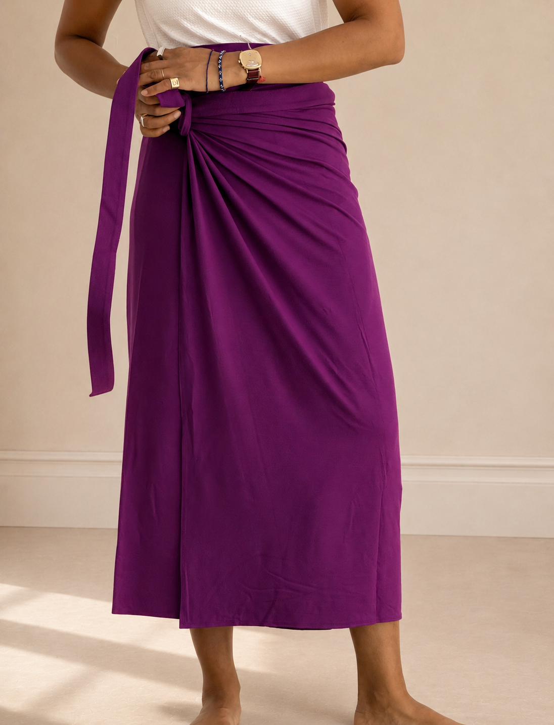 Jupe pagne - Le Jersey Ultraviolet